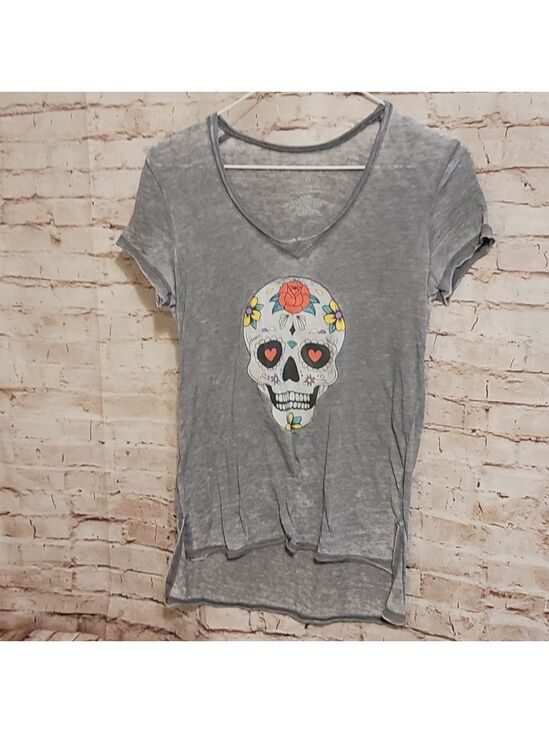 Grayson Threads Tops - Hello Gorgeous skeleton skull tee shirt xs nwot